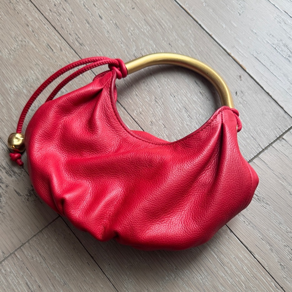Elegant Red Leather clutch